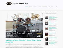 Tablet Screenshot of drumsamples.ca